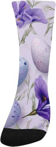 جوارب أرجوانية للتنزه سيرًا على الأقدام لعيد الفصح من Ink Iris - جوارب شتوية حرارية سميكة دافئة للأولاد والبنات للمدرسة، والارتداء اليومي والأنشطة الخارجية in Kuwait