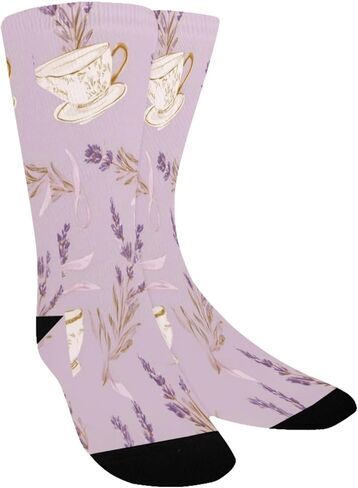 جوارب التنزه سيرًا على الأقدام لوقت الشاي باللافندر - جوارب شتوية حرارية سميكة دافئة للأطفال الصغار للأولاد والبنات للمدرسة، والارتداء اليومي والأنشطة الخارجية in Kuwait