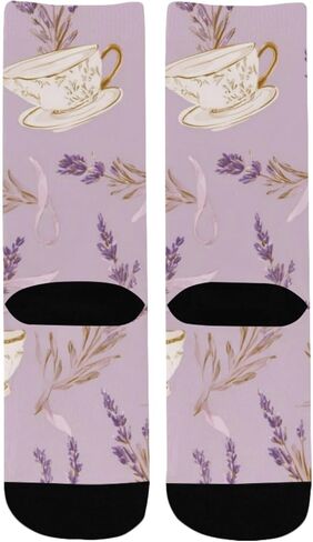 جوارب التنزه سيرًا على الأقدام لوقت الشاي باللافندر - جوارب شتوية حرارية سميكة دافئة للأطفال الصغار للأولاد والبنات للمدرسة، والارتداء اليومي والأنشطة الخارجية in Kuwait