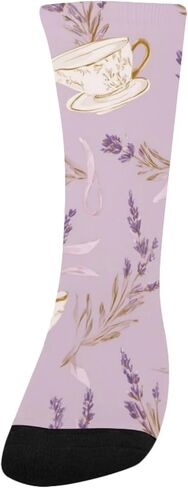 جوارب التنزه سيرًا على الأقدام لوقت الشاي باللافندر - جوارب شتوية حرارية سميكة دافئة للأطفال الصغار للأولاد والبنات للمدرسة، والارتداء اليومي والأنشطة الخارجية in Kuwait