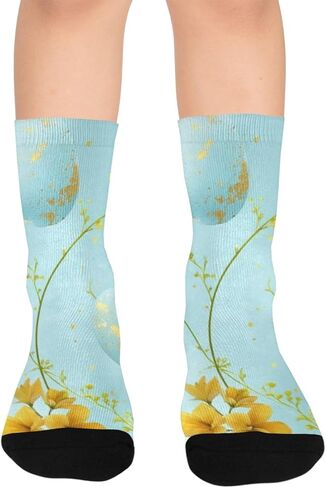 جوارب التنزه سيرًا على الأقدام على شكل بيضة عيد الفصح باللون الأزرق - جوارب شتوية سميكة دافئة للأولاد والبنات الصغار للمدرسة، والارتداء اليومي والأنشطة الخارجية in Kuwait