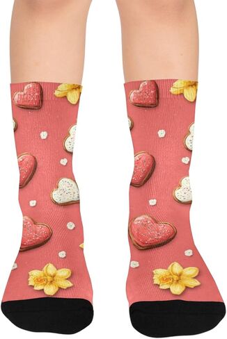 جوارب Bloom Cookie Art للتنزه سيرًا على الأقدام - جوارب شتوية حرارية سميكة دافئة للأطفال الصغار للأولاد والبنات للمدرسة، والارتداء اليومي والأنشطة الخارجية in Kuwait