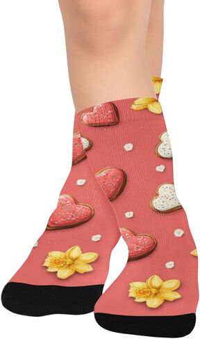 جوارب Bloom Cookie Art للتنزه سيرًا على الأقدام - جوارب شتوية حرارية سميكة دافئة للأطفال الصغار للأولاد والبنات للمدرسة، والارتداء اليومي والأنشطة الخارجية in Kuwait