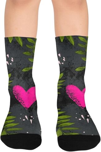 جوارب نيون هارت بلوم الوردية للمشي لمسافات طويلة - جوارب شتوية حرارية سميكة دافئة للأولاد والبنات للمدرسة، والارتداء اليومي والأنشطة الخارجية in Kuwait