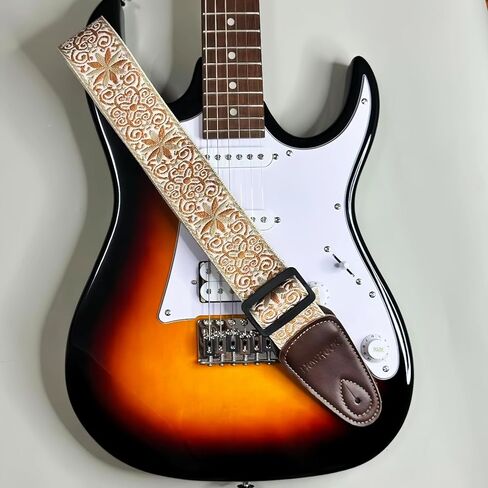 حزام الغيتار القيثارات الصوتية الكهربائية باس القيثارة الملحقات البني البرتقالي الأصفر سلسلة ميلارد اللون الجاكار التطريز القطن قابل للتعديل الرجعية الكتف الأشرطة حزام لعازفي الجيتار in Kuwait