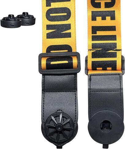2 Piece Universal Quick-Change Guitar Strap Lock Fits Most Electric, Acoustic & Bass Guitars (Only Accessories(Black) in Saudi Arabia