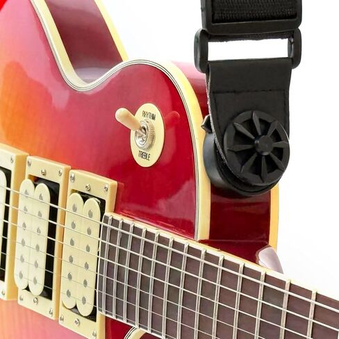 2 Piece Universal Quick-Change Guitar Strap Lock Fits Most Electric, Acoustic & Bass Guitars (Only Accessories(Black) in Saudi Arabia