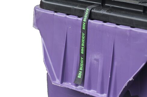 Bin Buddys (2/Pack) - Garbage/Trash/Recycling Bin Strap Prevents Wind from Scattering Trash/Recycling - Automatically Releases for Trash Truck in Saudi Arabia