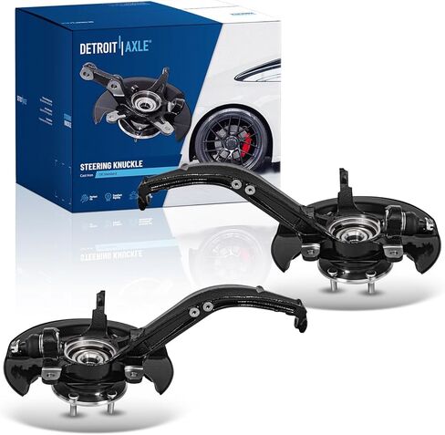 Detroit Axle - Front Right Steering Knuckle for 12-17 Toyota Camry, Passenger Side Steering Knuckle & Wheel Hub Bearing Assembly 2012 2013 2014 2015 2016 2017 Replacement in Saudi Arabia