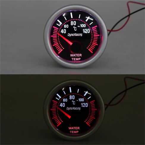 2'' 52mm Universal Smoke Lens Digital Water Temperature Gauge 40-120C 12V LED Car Meter in Saudi Arabia