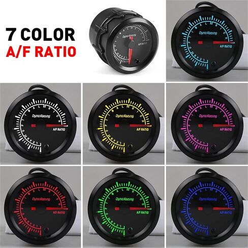 2" 52mm 7 Colors LED Car Air Fuel Ratio Gauge Narrowband with High Speed Motor BX101493 in Saudi Arabia
