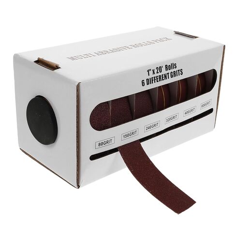 DECHOUS Sanding Belts with Dispenser Box 6-Inch Abrasive Sandpaper Rolls for and Glass Polishing Fine Grit Sand Paper for DIY Woodworking Projects in Saudi Arabia