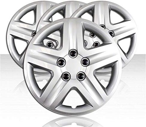 Set of 4 Wheel Covers for Chevrolet Impala 2006-2011 5 Spoke 16 inch-Gloss Black in Kuwait