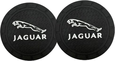 قواعد أكواب السيارة، من أجل Jaguar I-PAC F-PAC E-PAC XEL XFL XJ XF Series من السيليكون المضاد للانزلاق حامل الأكواب الداخلي للسيارة، ملحقات السيارة الداخلية قطعتان in Kuwait