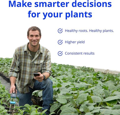 Bluelab Pulse Meter - Handheld Digital Soil Meter Measures Nutrients (TDS), Moisture & Temperature directly from the Root Zone - Grow Healthier Plants with Fast, Accurate Measurements in Saudi Arabia