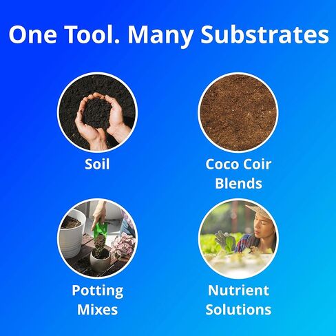 Bluelab Pulse Meter - Handheld Digital Soil Meter Measures Nutrients (TDS), Moisture & Temperature directly from the Root Zone - Grow Healthier Plants with Fast, Accurate Measurements in Saudi Arabia