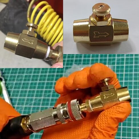 Uenede 1/4 Inch NPT Brass Push Button Check Valve, 1/4" NPT Female Thread Normally Closed Type, Air One-Way Control Switch Shut-Off Valve (Pack of 2) in Saudi Arabia