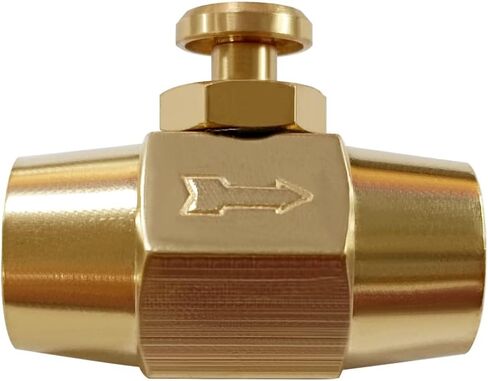 Uenede 1/4 Inch NPT Brass Push Button Check Valve, 1/4" NPT Female Thread Normally Closed Type, Air One-Way Control Switch Shut-Off Valve (Pack of 2) in Saudi Arabia