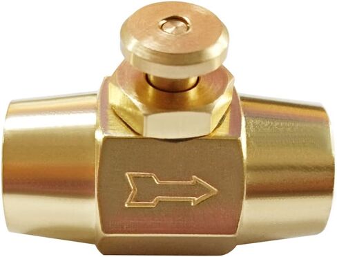 Uenede 1/4 Inch NPT Brass Push Button Check Valve, 1/4" NPT Female Thread Normally Closed Type, Air One-Way Control Switch Shut-Off Valve (Pack of 2) in Saudi Arabia