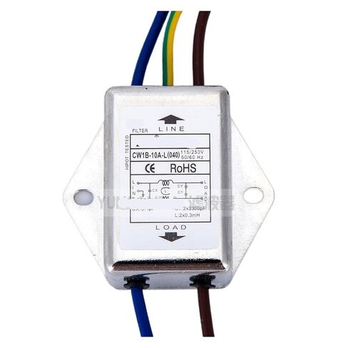 220v Single Phase AC Power Filter CW1B 3A 6A Capacitor Purifier 10A 40 line Length 10CM(CW1B-6A-L 040) in Saudi Arabia