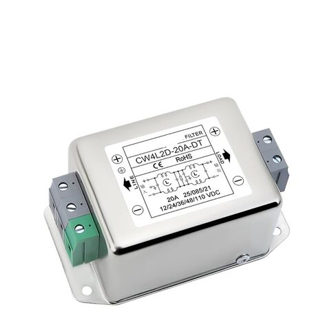 CW4L2D-10A/20A/30A-DT محطة كتلة مرحلة واحدة مرحلتين مرشح الطاقة DC12V 24V 48V 100V (CW4L2D-20A-DT) in Kuwait