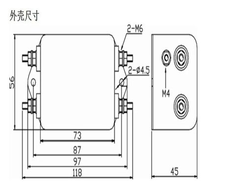 AN-20B22JB 20A 250V Double Section high Performance Power Filter PLC Dedicated Filter Inductor in Kuwait