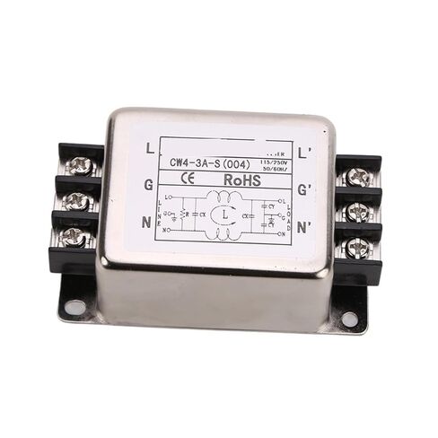 CW4-3A/6A/10A/20A/30A-S 004 Power Filter Single-Phase AC 220V Anti-Interference Primary Filter(CW4-30A-S 004) in Kuwait