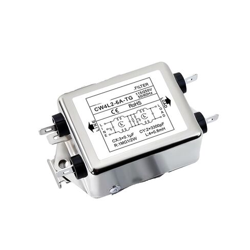 CW4L2-3A/6A/10A/20A-TG AC Two-Stage Spring Rail Single-Phase AC Power Filter(CW4L2-3A-TG) in Saudi Arabia