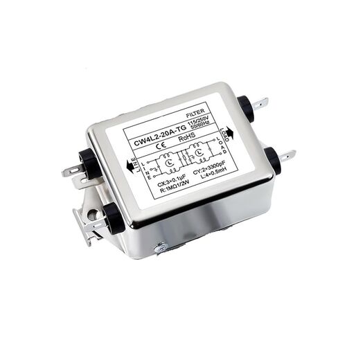 CW4L2-3A/6A/10A/20A-TG AC Two-Stage Spring Rail Single-Phase AC Power Filter(CW4L2-3A-TG) in Saudi Arabia