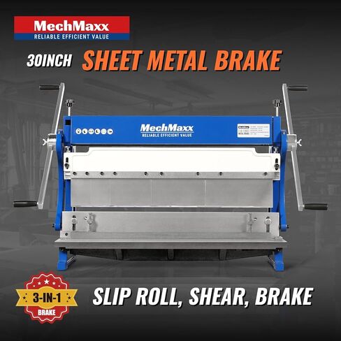 مكابح ومقلاة 3 في 1 مقاس 30 بوصة - لفة منزلقة، مقص، آلة ثني الصفائح المعدنية، 20 مقياسًا من الفولاذ الطري، أصابع قابلة للتعديل، للخدمة الشاقة، تشغيل المعادن، التصنيع، الدرفلة، الثني، موديل MMCB3016 in Kuwait