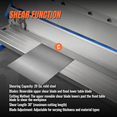 مكابح ومقلاة 3 في 1 مقاس 30 بوصة - لفة منزلقة، مقص، آلة ثني الصفائح المعدنية، 20 مقياسًا من الفولاذ الطري، أصابع قابلة للتعديل، للخدمة الشاقة، تشغيل المعادن، التصنيع، الدرفلة، الثني، موديل MMCB3016 in Kuwait