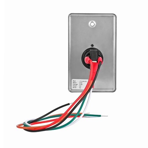 Stainless Steel Push to Exit Button with LED Indicator, NO/NC Press Emergency Exit Switch for Access Control Systems in Kuwait