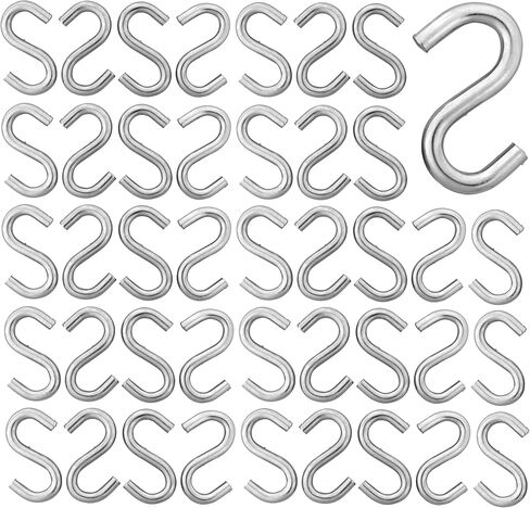 Harrier Hardware #7 x 1.5-Inch Zinc-Plated Steel S-Hooks, 36-Count, 60-Pound Capacity in Kuwait