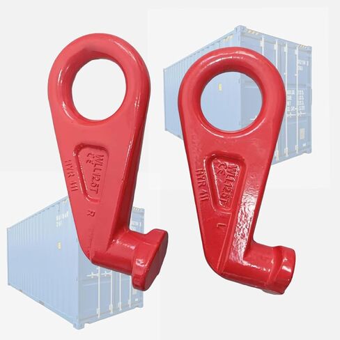 خطافات رفع حاويات الشحن 12.5T، عبوتان بوزن 27,500 رطل، خطافات رفع حاويات شديدة التحمل تستخدم للرفع والتزوير والسحب والاسترداد 【12.5T* عبوتان】 in Kuwait