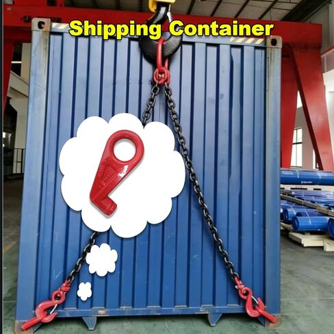 خطافات رفع حاويات الشحن 12.5T، عبوتان بوزن 27,500 رطل، خطافات رفع حاويات شديدة التحمل تستخدم للرفع والتزوير والسحب والاسترداد 【12.5T* عبوتان】 in Kuwait