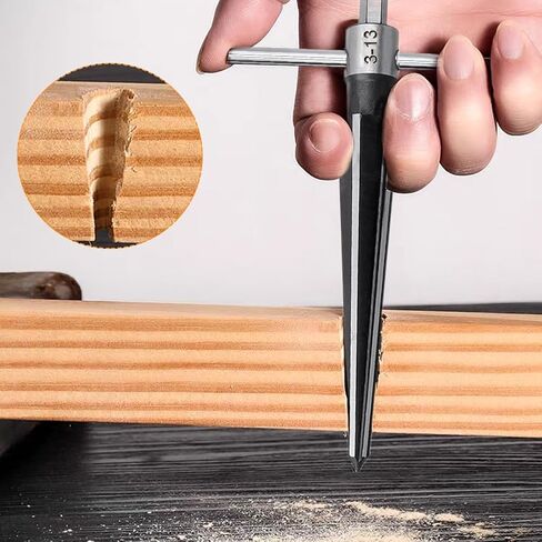 قطعتان من مخرطة دبوس الجسر، مجموعة مخرطة مستدقة بمقبض على شكل حرف T للجيتار، 6 مقبض ثقب دبوس جسر الجيتار المدبب 3-13 مم (1/8 بوصة - 1/2 بوصة) و5-16 مم in Kuwait