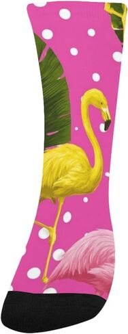 جوارب المشي لمسافات طويلة بنقاط فلامنغو الاستوائية - جوارب شتوية حرارية سميكة دافئة للأولاد والبنات الصغار للمدرسة، والارتداء اليومي والأنشطة الخارجية in Kuwait