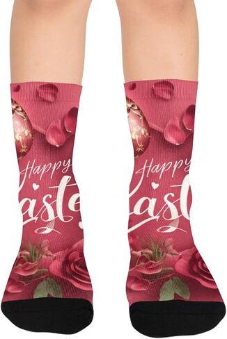 جوارب ريد روبي إيستر بلوم للمشي لمسافات طويلة - جوارب شتوية حرارية سميكة دافئة للأولاد والبنات للمدرسة، والارتداء اليومي والأنشطة الخارجية in Kuwait