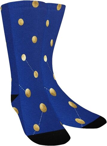 جوارب المشي لمسافات طويلة بنقاط ذهبية مرصعة بالنجوم - جوارب شتوية حرارية سميكة دافئة للأولاد والبنات للمدرسة، والارتداء اليومي والأنشطة الخارجية in Kuwait