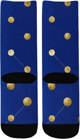 جوارب المشي لمسافات طويلة بنقاط ذهبية مرصعة بالنجوم - جوارب شتوية حرارية سميكة دافئة للأولاد والبنات للمدرسة، والارتداء اليومي والأنشطة الخارجية in Kuwait