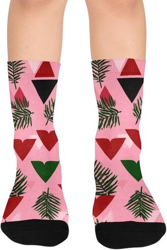 جوارب السرخس والمثلث للمشي لمسافات طويلة - جوارب شتوية حرارية سميكة دافئة للأولاد والبنات الصغار للمدرسة، والارتداء اليومي والأنشطة الخارجية in Kuwait