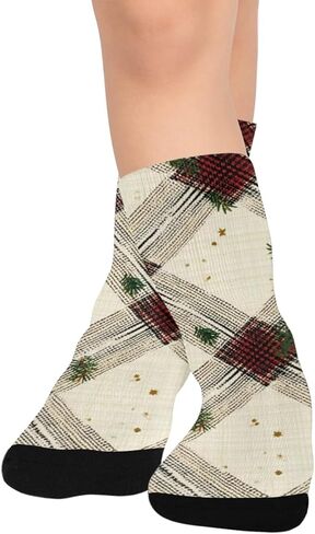 جوارب احتفالية منقوشة بلوم آرت للمشي لمسافات طويلة - جوارب شتوية حرارية سميكة دافئة للأولاد والبنات للمدرسة، والارتداء اليومي والأنشطة الخارجية in Kuwait