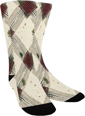 جوارب احتفالية منقوشة بلوم آرت للمشي لمسافات طويلة - جوارب شتوية حرارية سميكة دافئة للأولاد والبنات للمدرسة، والارتداء اليومي والأنشطة الخارجية in Kuwait