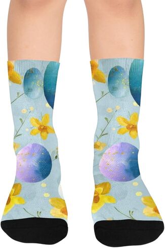 جوارب التنزه سيرًا على الأقدام من Gilded Spring Bloom Flowers - جوارب شتوية سميكة دافئة للأولاد والبنات الصغار للمدرسة، والارتداء اليومي والأنشطة الخارجية in Kuwait