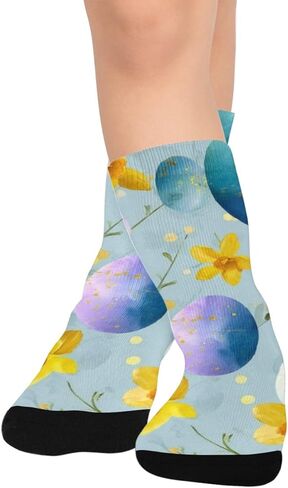 جوارب التنزه سيرًا على الأقدام من Gilded Spring Bloom Flowers - جوارب شتوية سميكة دافئة للأولاد والبنات الصغار للمدرسة، والارتداء اليومي والأنشطة الخارجية in Kuwait