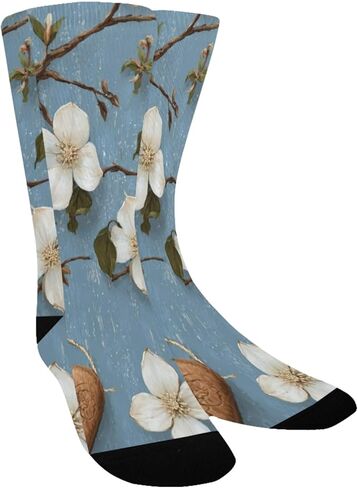 جوارب المشي لمسافات طويلة باللون الأزرق على شكل قلب ريفي - جوارب شتوية حرارية سميكة دافئة للأطفال الصغار للأولاد والبنات للمدرسة، والارتداء اليومي والأنشطة الخارجية in Kuwait