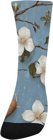 جوارب المشي لمسافات طويلة باللون الأزرق على شكل قلب ريفي - جوارب شتوية حرارية سميكة دافئة للأطفال الصغار للأولاد والبنات للمدرسة، والارتداء اليومي والأنشطة الخارجية in Kuwait