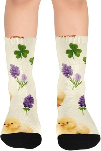 جوارب Chick and Lavender للمشي لمسافات طويلة - جوارب شتوية حرارية سميكة دافئة للأطفال الصغار للأولاد والبنات للمدرسة، والارتداء اليومي والأنشطة الخارجية in Kuwait