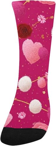 جوارب المشي لمسافات طويلة باللون الوردي والزينة - جوارب شتوية حرارية سميكة دافئة للأطفال الصغار للأولاد والبنات للمدرسة، والارتداء اليومي والأنشطة الخارجية in Kuwait