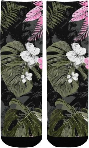 جوارب المشي لمسافات طويلة بتصميم ليلة استوائية - جوارب شتوية حرارية سميكة دافئة للأولاد والبنات الصغار للمدرسة، والارتداء اليومي والأنشطة الخارجية in Kuwait